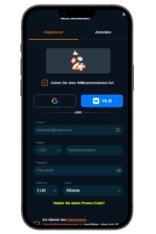 gama casino app registration